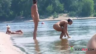 Naughty😈 Blonds Get Caught Wild And Naked On The Beach!