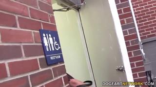 Sindy Lange's Wet Mouth Sucking Black Dick🍆 In A Gloryhole With Zena Little