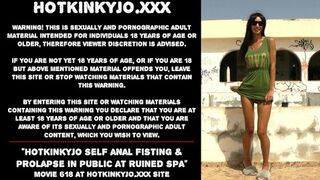 Hotkinkyjo publicbutt-fisting and prolapse show at abandoned spa