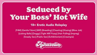 seduced by your gentle boss's hot wife [erotic audio] [milf] [breeding] [cheating]