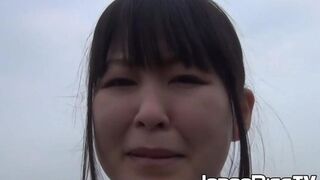 JAPAN PISS TV - Japan lass soaks her panties up with pee outdoors