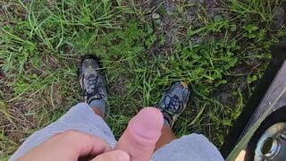 Quickie at Office Outside in Public