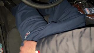 Outdoor Fun Walking And Fast Handjob In Car Big Cock Cum ! Soft Hands