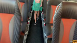 Crazy Man Takes Out His Cock On Public Bus - But Girl Doesn't Lose Her Head And Helps Him Cum