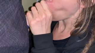 She asked for a public hookup and sucked my cock in her parking lot