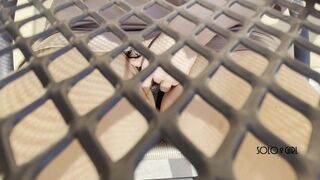 Masturbating outdoors, did the waiter notice that I was playing with my pussy until I orgasm?
