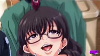 PROFESSIONAL HENTAI - Intense Double Pen in Busty Babes at Public Restrooms