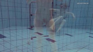 Tight dress hides Nastya's tiny snatch