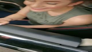 TENDER TEEN SUCKS DICK🌭 WHILE IN TESLA