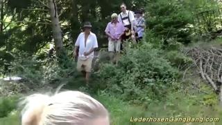 Real Outdoor Group Sexual Encounter