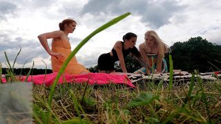 Behind-the-Scenes: Busty Models Strip to Bare-Assed Miniskirts, Exposed Pussy🌮️ Shots