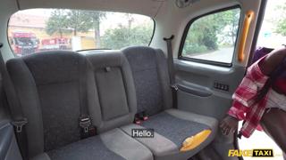 Fake taxi ebony chick stripped and spread for intense sex