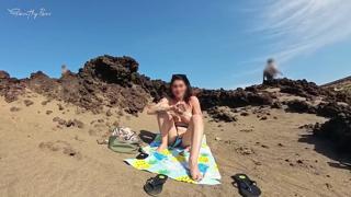 Sexy beach babe gets ravaged by a massive cock🌭 without complaint
