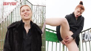 Sarah K enjoys public masturbation for a thrill.