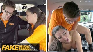 Juicy teens trade test strips for torrid trysts with tutors in this sleazy driving school scandal